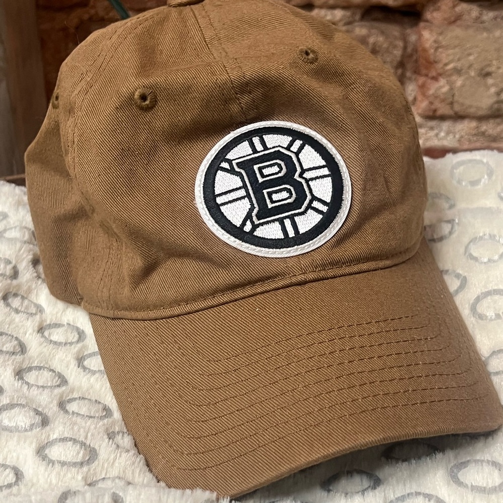 CCM Tan Cap with Black and White Logo
